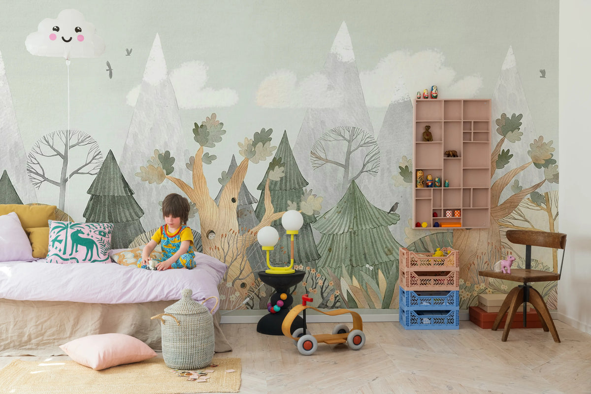 Woodland Tales, Day Mural Wallpaper - room preview 03