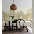 Misty Grove, Beige Mural Wallpaper - room preview 03