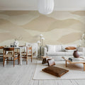 Misty Peaks, Peach Mural Wallpaper - room preview 03