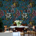 Flying Kolibri, Blue Mural Wallpaper - room preview 03
