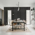 Rib Wood, Gray Mural Wallpaper - room preview 03