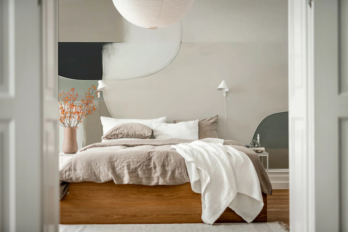 Abstract Shapes, Soft Mural Wallpaper - room preview 03