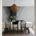 Vertical Gradient, Gray Mural Wallpaper - room preview 03