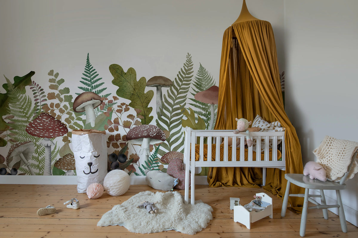 Autumn Meadow, Vintage Mural Wallpaper - room preview 03