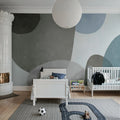 Art Petals, Blue Mural Wallpaper - room preview 03