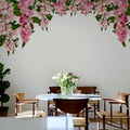 Bloom Garland, Pink Mural Wallpaper - room preview 03