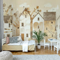Cute Village, Autumn Mural Wallpaper - room preview 03