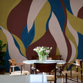 Velvet Flames, Red Mural Wallpaper - room preview 03