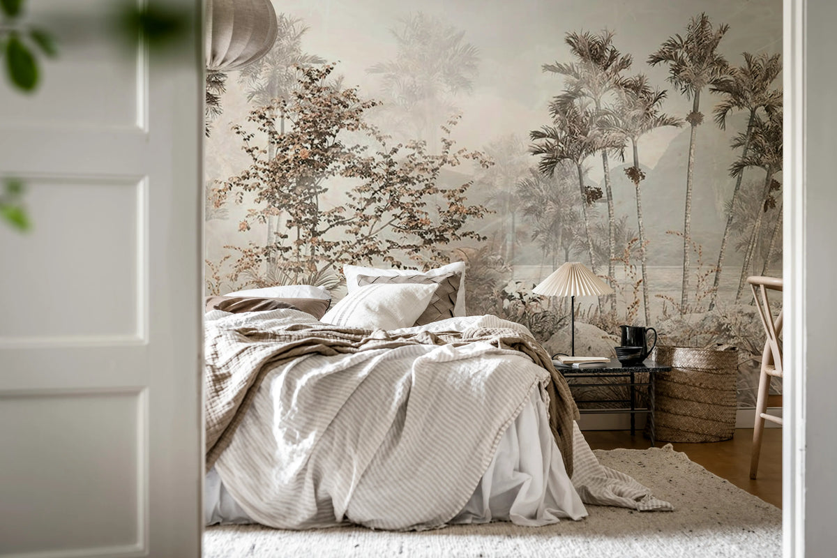 Antique Garden, Bronze Mural Wallpaper - room preview 03