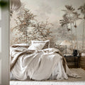 Antique Garden, Bronze Mural Wallpaper - room preview 03