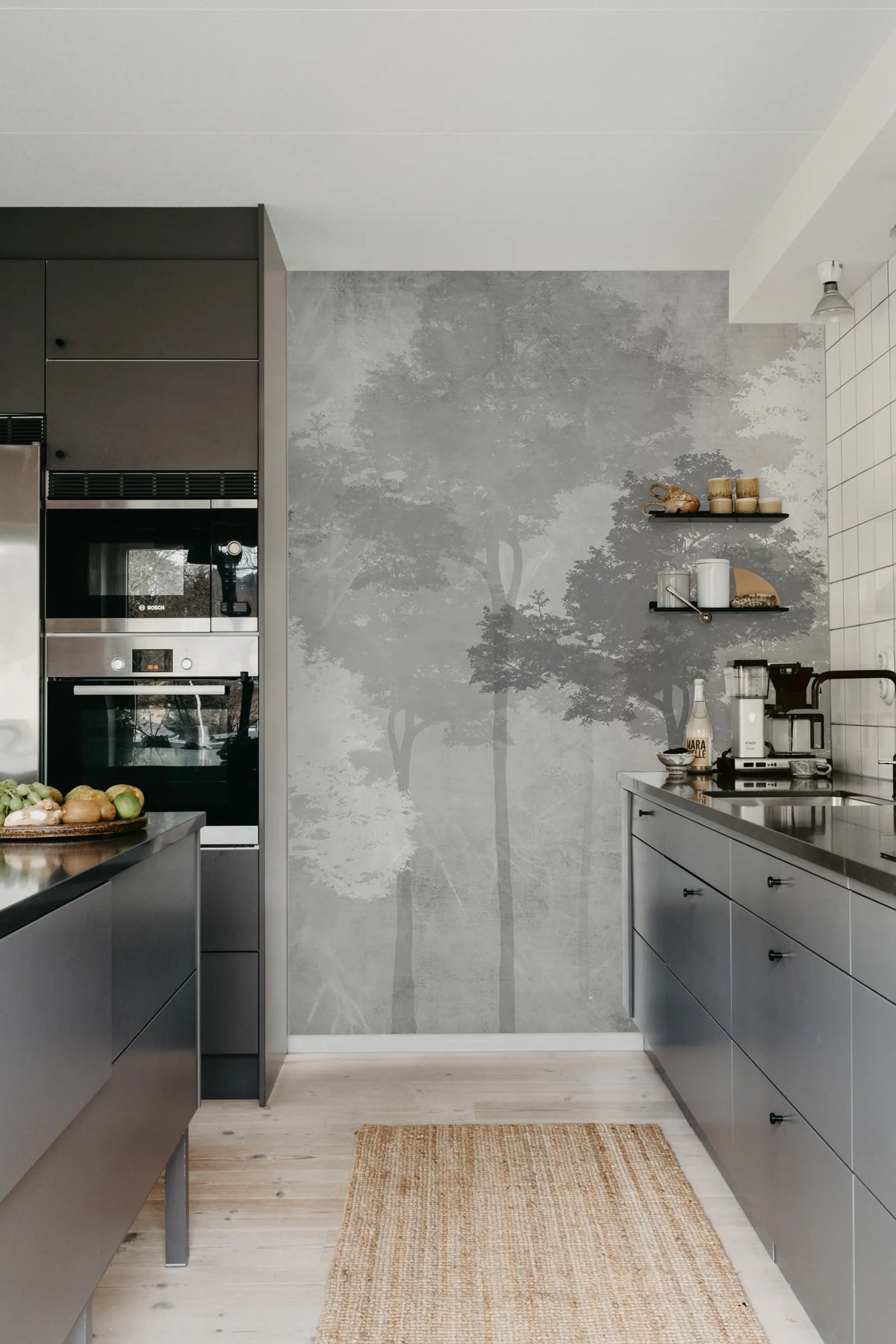 Silent Woods, Nightfall Mural Wallpaper - room preview 03