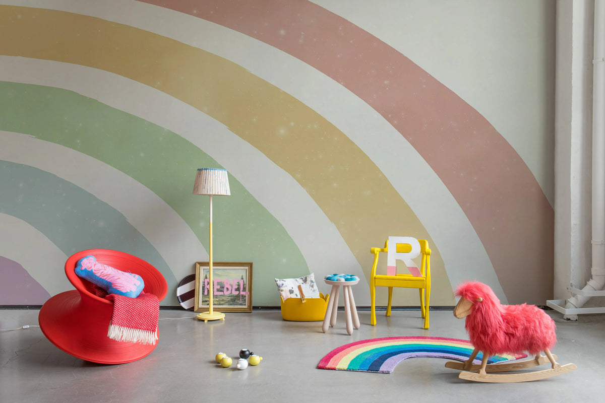 Shimmer Rainbow, Glow Mural Wallpaper - room preview 03