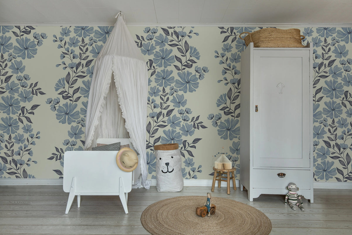 Bold Bloom, Sky Mural Wallpaper - room preview 03