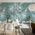Giant Flora, Lagoon Mural Wallpaper - room preview 03