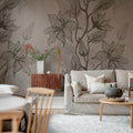 Giant Flora, Clay Mural Wallpaper - room preview 03