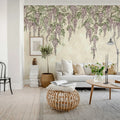 Whispers Wisteria, Purple Mural Wallpaper - room preview 03