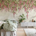 Whispers Wisteria, Pink Mural Wallpaper - room preview 03