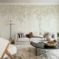 Whispers Wisteria, Beige Mural Wallpaper - room preview 03