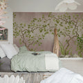 Forest of Dreams, Pink Mural Wallpaper - room preview 03