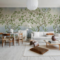 Forest of Dreams, Blue Mural Wallpaper - room preview 03