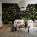 Forest of Dreams, Black Mural Wallpaper - room preview 03
