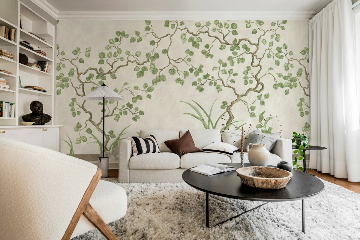 Forest of Dreams, Beige Mural Wallpaper - room preview 03