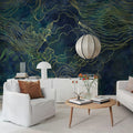 Opulence Storm, Dark Blue Mural Wallpaper - room preview 03
