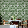Palm Residence, Green Mural Wallpaper - room preview 03