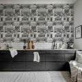 Palm Residence, Gray Mural Wallpaper - room preview 03