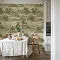Countryside Toile, Cotswold Cream Mural Wallpaper - room preview 03