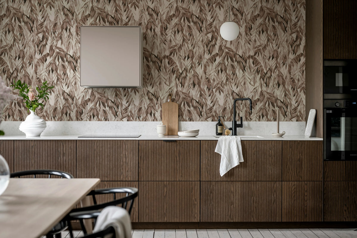 Hanging Branches, Rust Mural Wallpaper - room preview 03