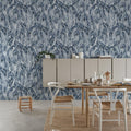 Hanging Branches, Blue Mural Wallpaper - room preview 03