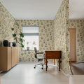 Timeless Flora, Beige Mural Wallpaper - room preview 03