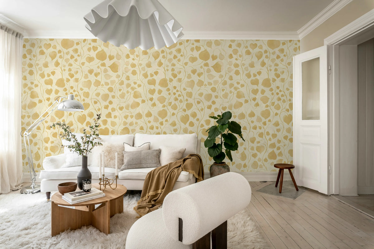 Eternal Vine, Yellow Mural Wallpaper - room preview 03