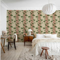 Garden Stripe, Pink Mural Wallpaper - room preview 03