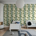 Garden Stripe, Light Blue Mural Wallpaper - room preview 03