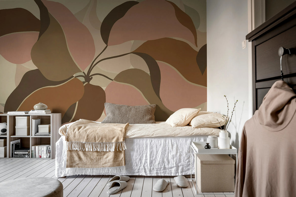Grand Verdant, Pink Mural Wallpaper - room preview 03