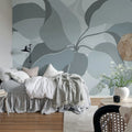 Grand Verdant, Blue Mural Wallpaper - room preview 03
