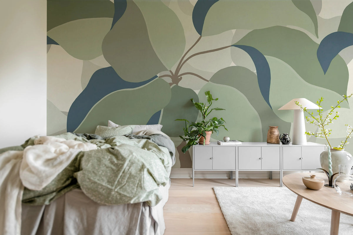 Grand Verdant, Green Mural Wallpaper - room preview 03