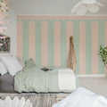 Stripe Chateau, Pastel Mural Wallpaper - room preview 03