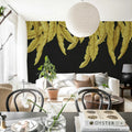 Hanging Palms, Balck Mural Wallpaper - room preview 03