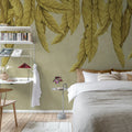 Hanging Palms, Beige Mural Wallpaper - room preview 03