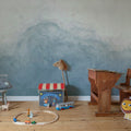 Abstract Watercolor, Light Blue Mural Wallpaper - room preview 03