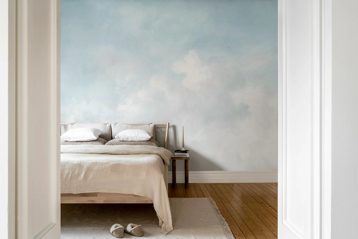 Vintage Clouds, Cloud Dancer Mural Wallpaper - room preview 03