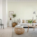 Wobbly Stripe, Cloud Dancer Mural Wallpaper - room preview 03