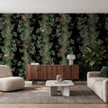 Monkey Climbers, Black Mural Wallpaper - room preview 03
