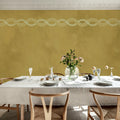 Ivory Braid, Yellow Mural Wallpaper - room preview 03