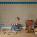 Gentle Manor, Teal Mural Wallpaper - room preview 03