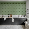 Gentle Manor, Green Mural Wallpaper - room preview 03