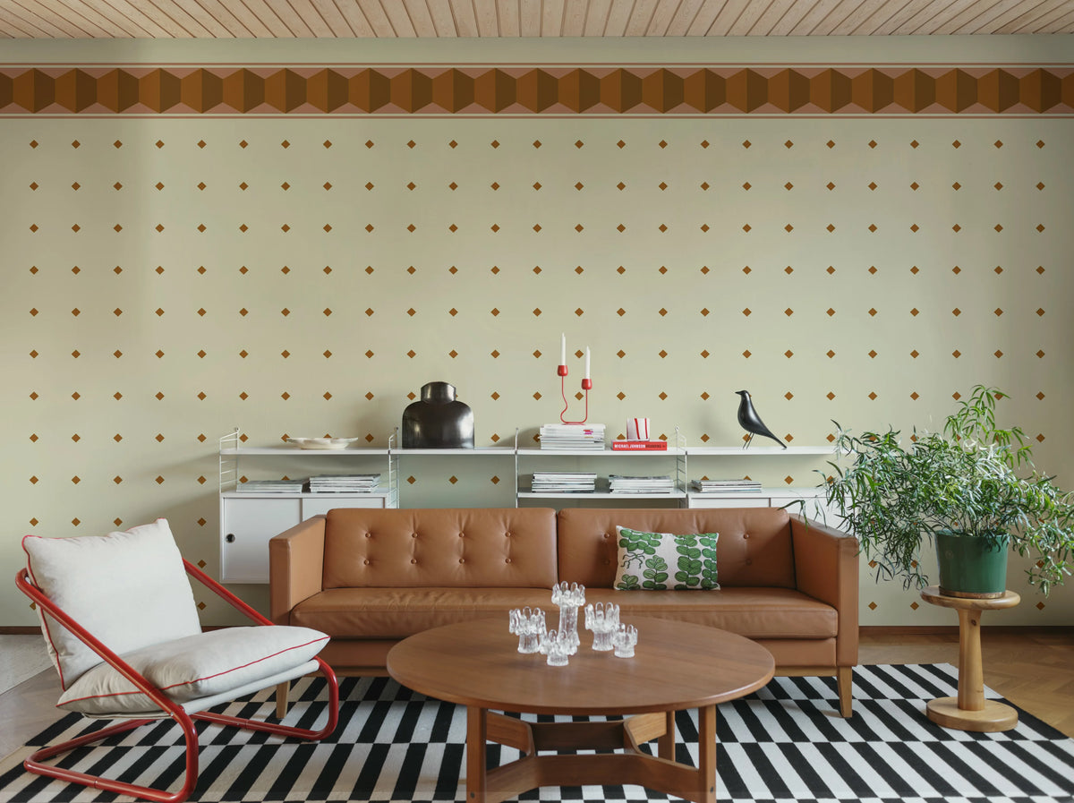 Gentle Manor, Beige Mural Wallpaper - room preview 03